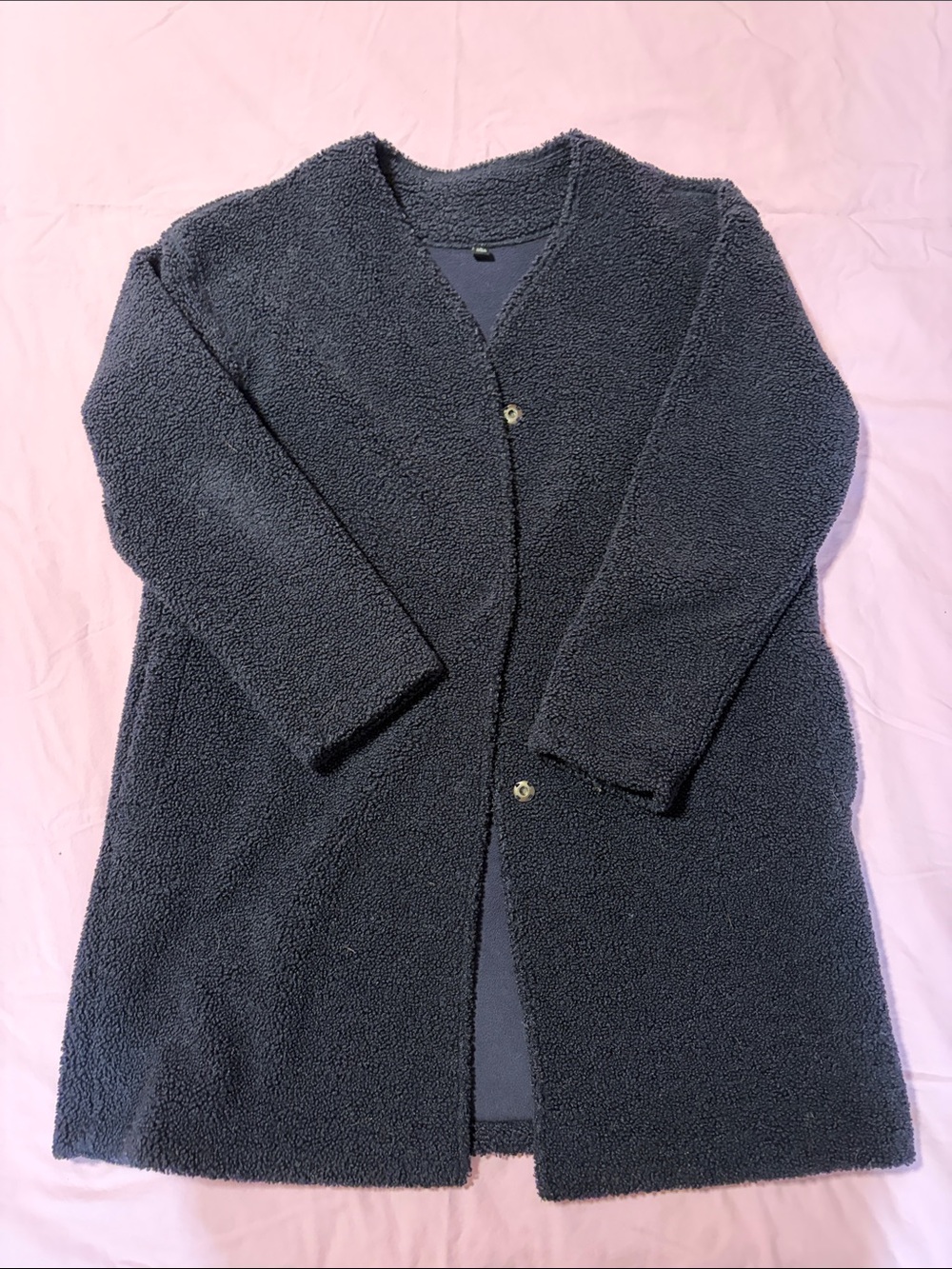 Uniqlo Women's Teddy Coat with Button Front